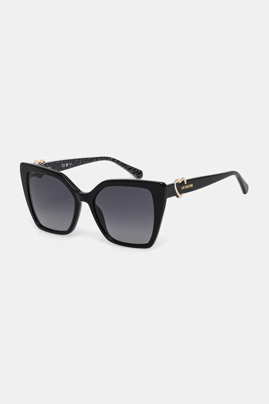 Love Moschino ochelari de soare culoarea alb