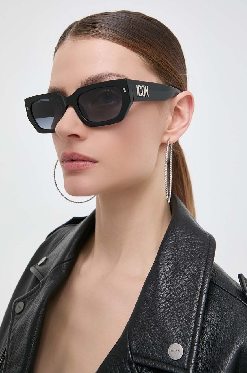 DSQUARED2 ochelari de soare femei, culoarea negru image10