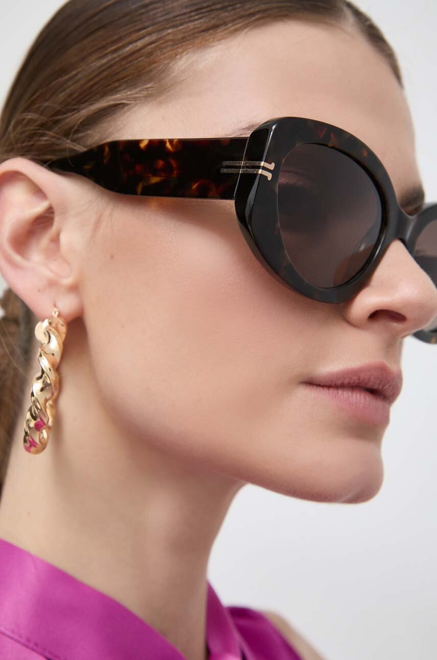 Сонцезахисні окуляри Marc Jacobs жіночі колір коричневий 