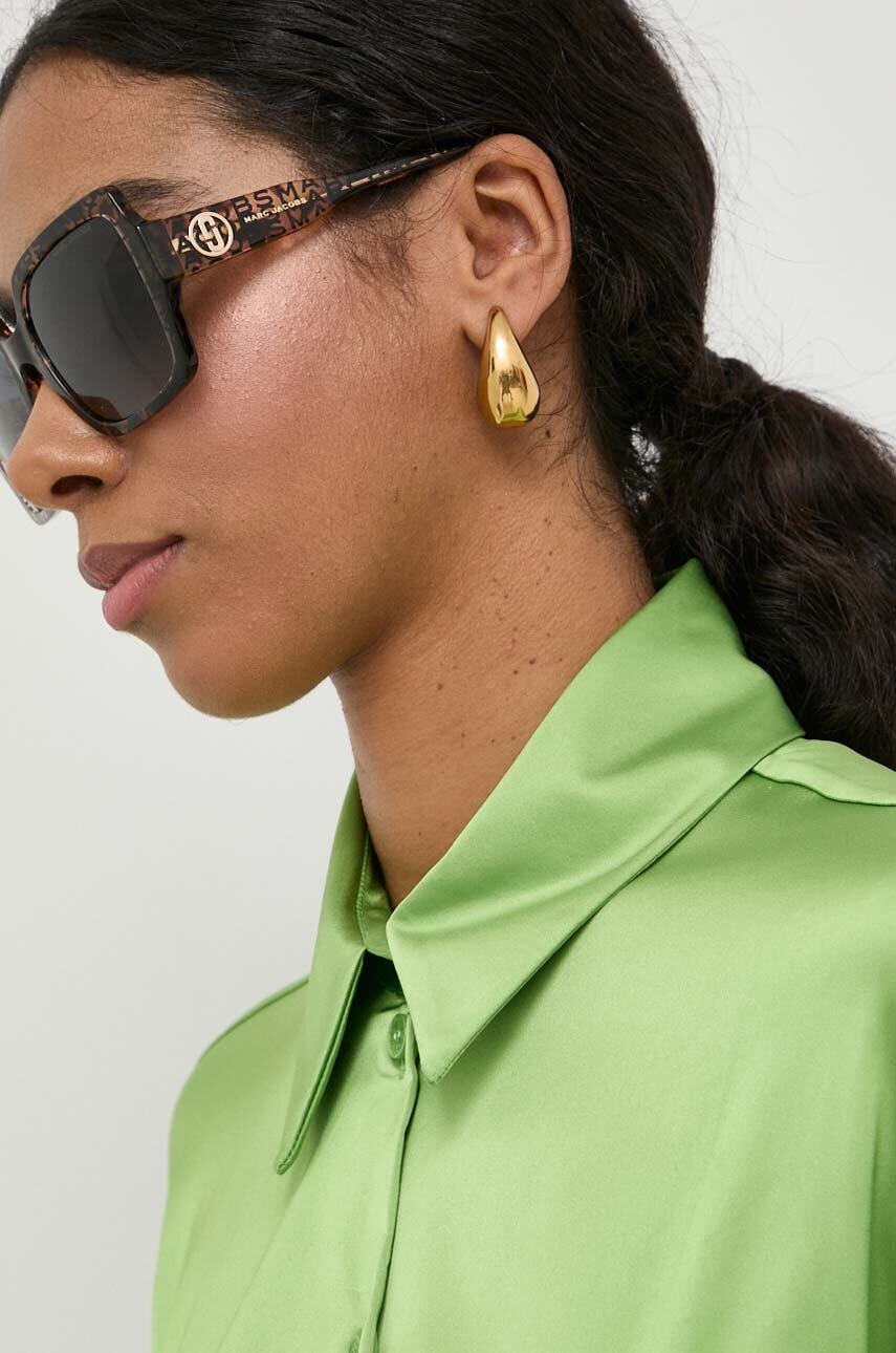 Γυαλιά ηλίου Marc Jacobs χρώμα: καφέ φωτογραφία