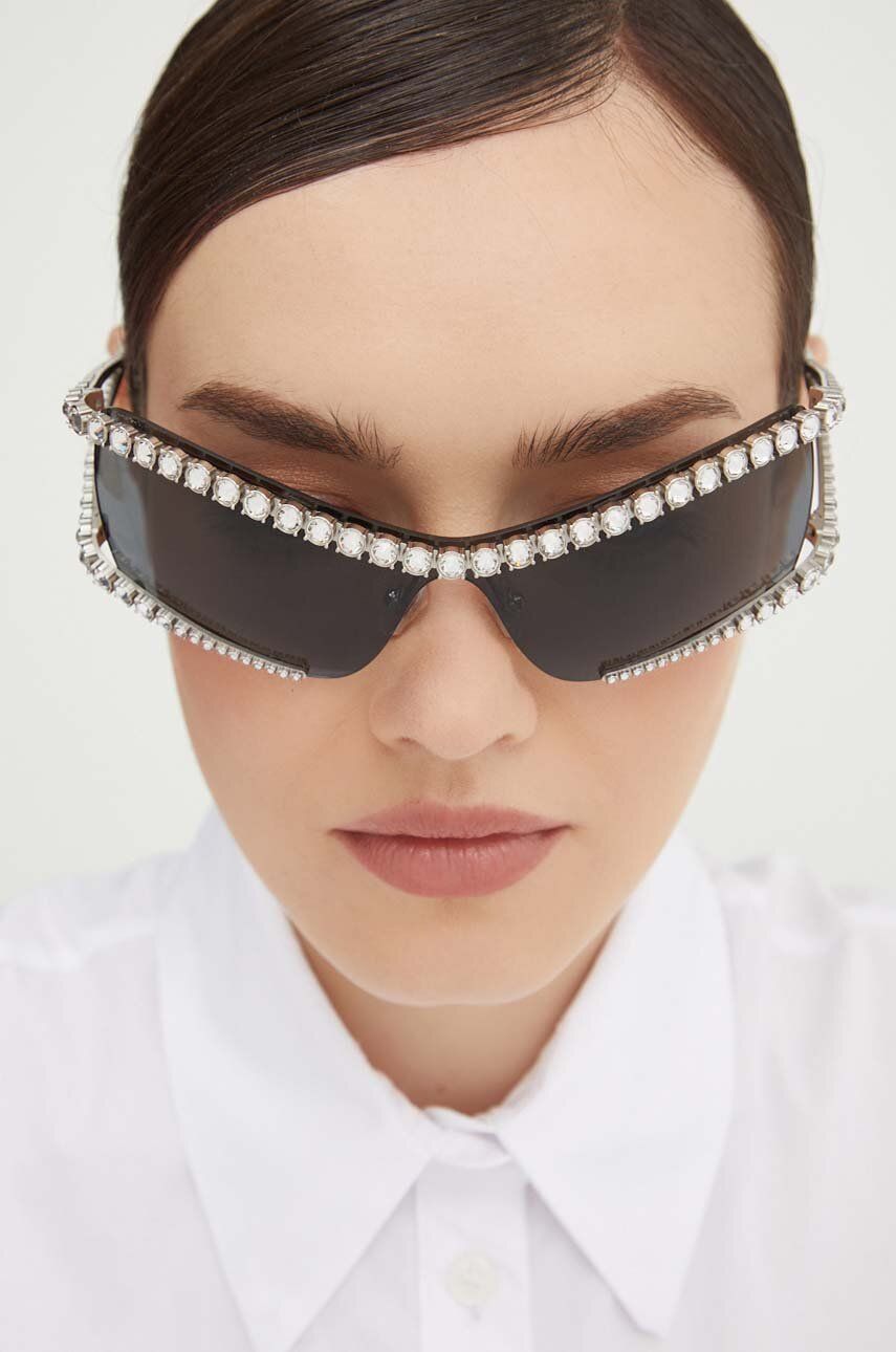 Swarovski ochelari de soare MATRIX femei, culoarea negru
