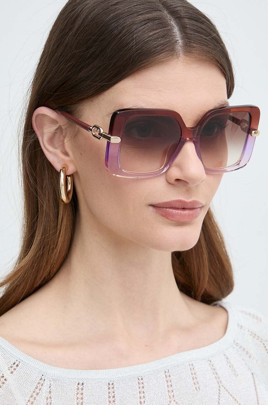 Furla ochelari de soare femei, culoarea violet, SFU712_5406B1