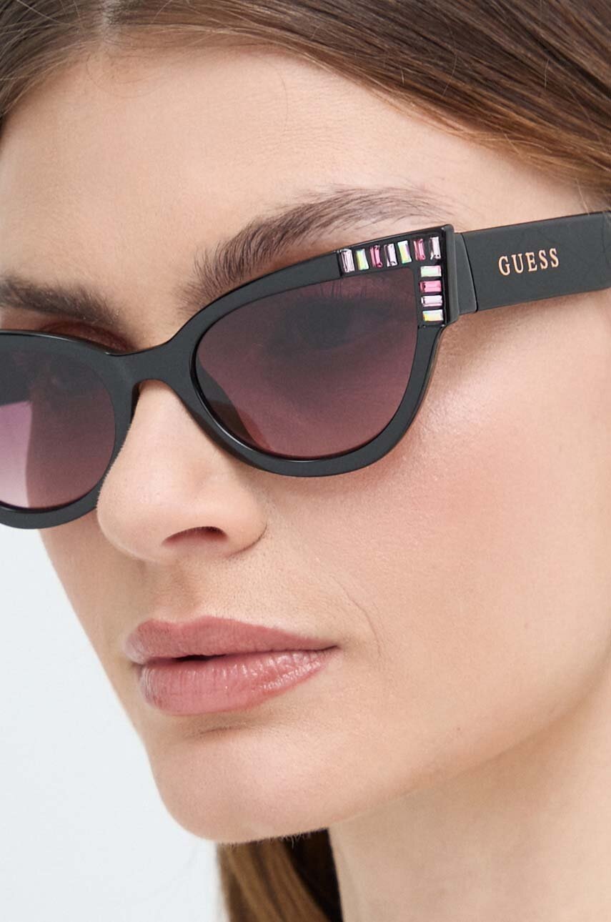Сонцезахисні окуляри Guess жіночі колір чорний GU7901_5401T 