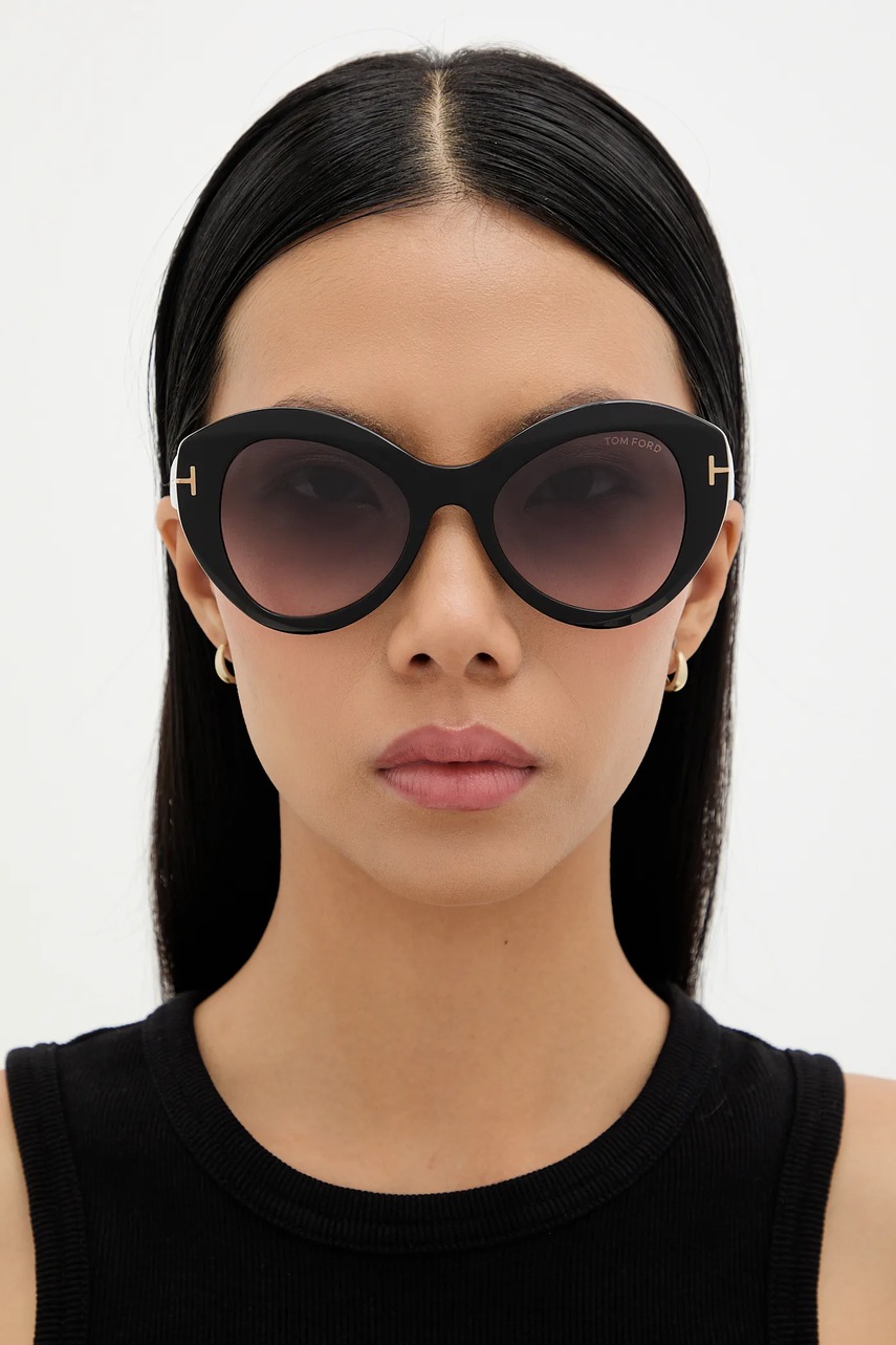 Γυαλιά ηλίου Tom Ford χρώμα: μαύρο, FT1084_5201B φωτογραφία