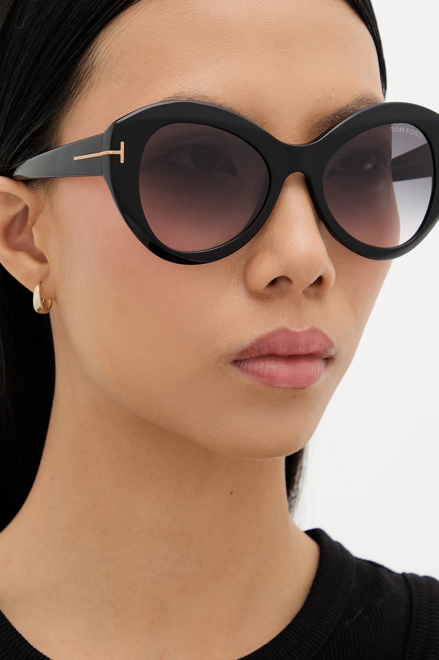 Γυαλιά ηλίου Tom Ford χρώμα: μαύρο, FT1084_5201B φωτογραφία