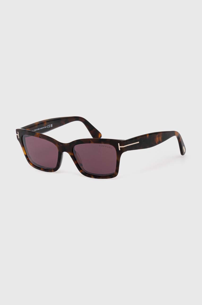 Tom Ford ochelari de soare femei, culoarea maro, FT1085_5452U