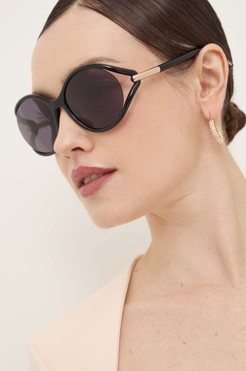 Tom Ford ochelari de soare femei, culoarea negru, FT1090_5901A