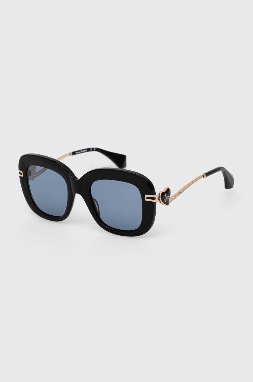 Vivienne Westwood ochelari de soare femei, culoarea negru
