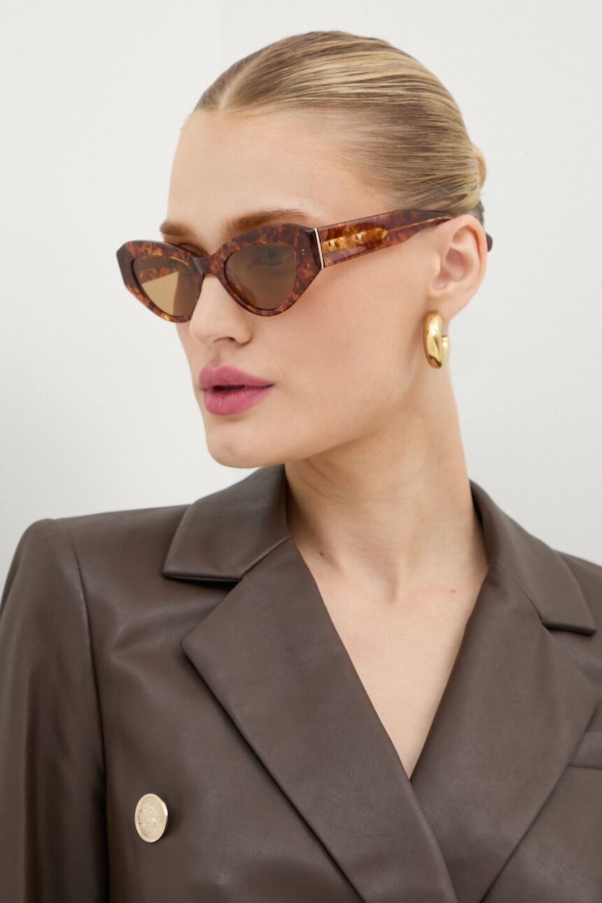 AllSaints ochelari de soare femei, culoarea maro