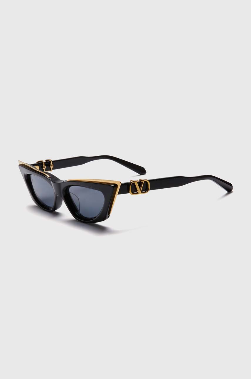 Valentino ochelari de soare V - GOLDCUT - I femei, culoarea negru, VLS-113A