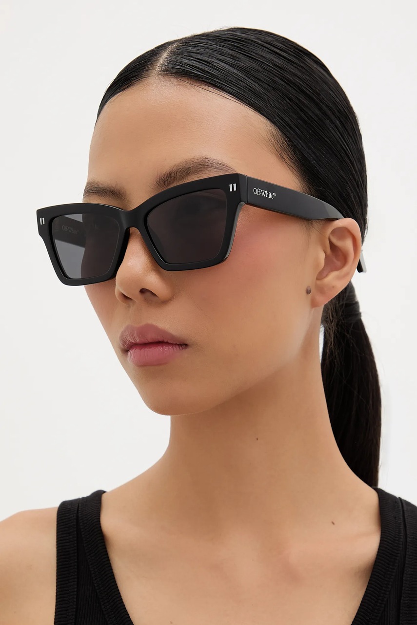 Γυαλιά ηλίου Off-White χρώμα: μαύρο, OERI110_541007 φωτογραφία