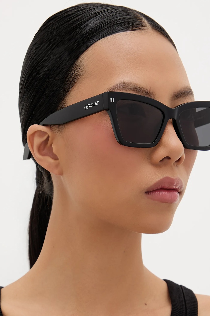 Γυαλιά ηλίου Off-White χρώμα: μαύρο, OERI110_541007 φωτογραφία