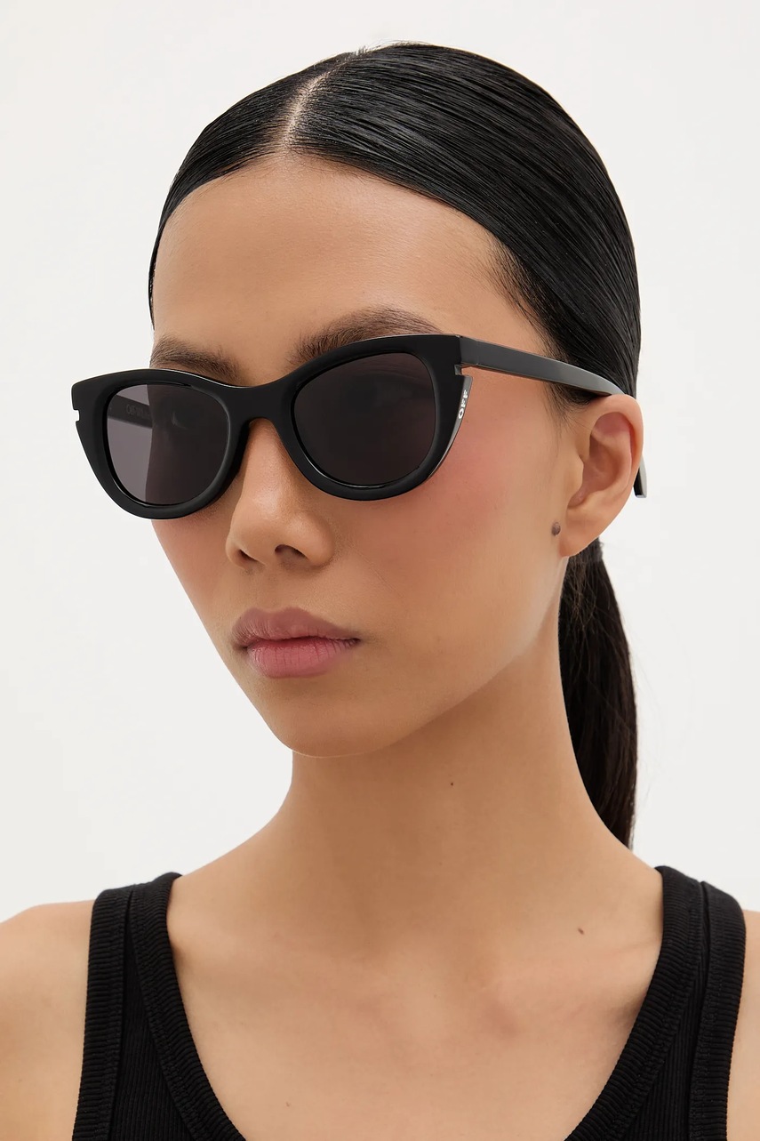 Γυαλιά ηλίου Off-White χρώμα: μαύρο, OERI112_501007 φωτογραφία