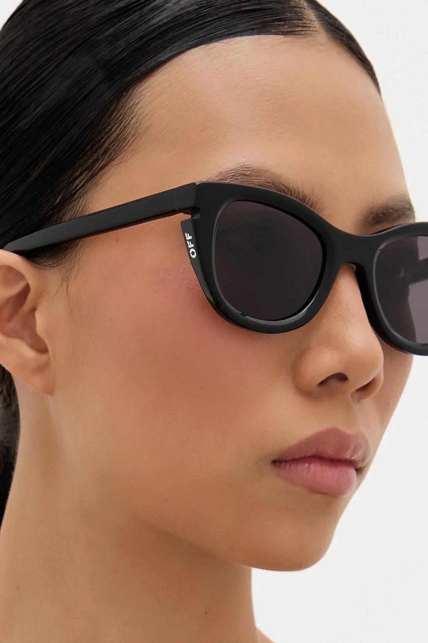 Γυαλιά ηλίου Off-White χρώμα: μαύρο, OERI112_501007 φωτογραφία