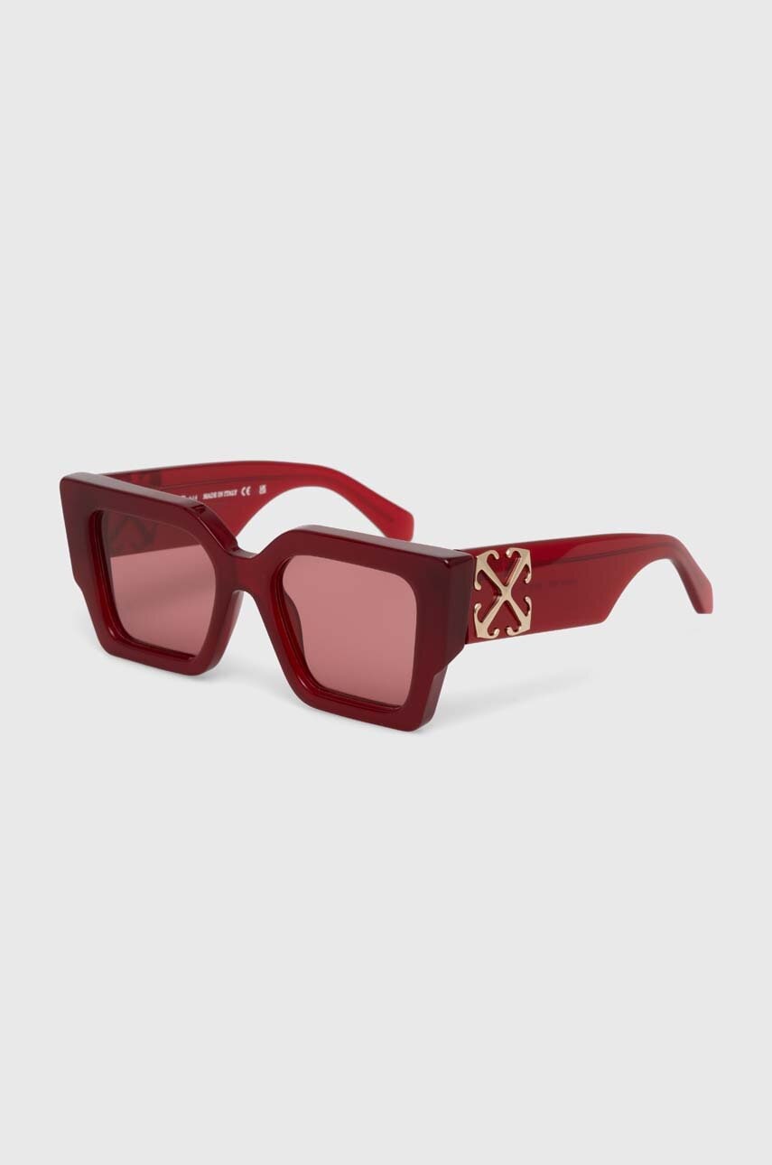 Off-White ochelari de soare femei, culoarea bordo, OERI128_552828 Off-White ochelari de soare femei, culoarea bordo, OERI128_552828