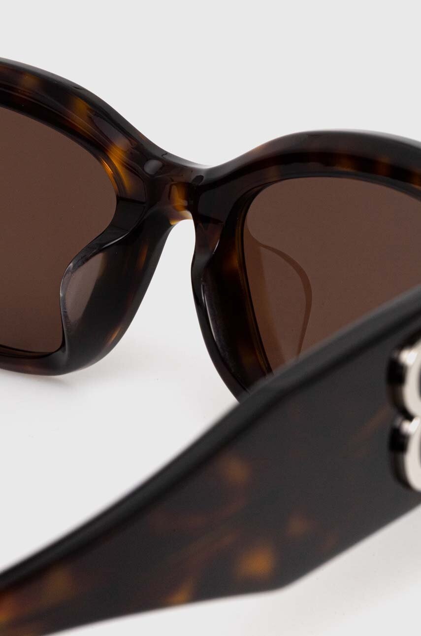 Γυαλιά ηλίου Balenciaga χρώμα: καφέ, BB0324SK φωτογραφία