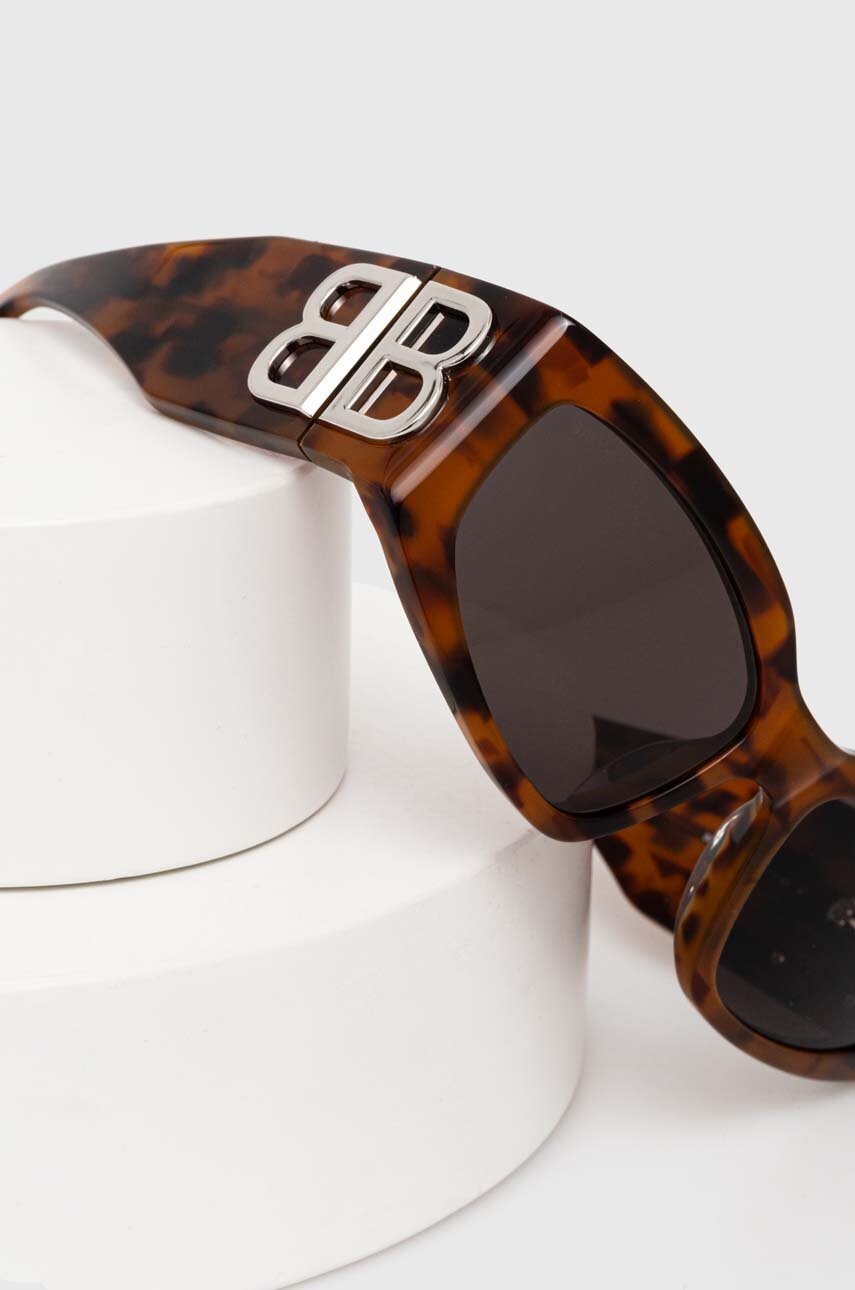 Γυαλιά ηλίου Balenciaga χρώμα: καφέ, BB0321S φωτογραφία