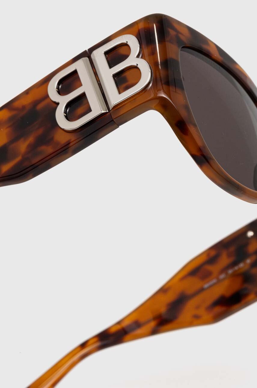 Γυαλιά ηλίου Balenciaga χρώμα: καφέ, BB0322S φωτογραφία