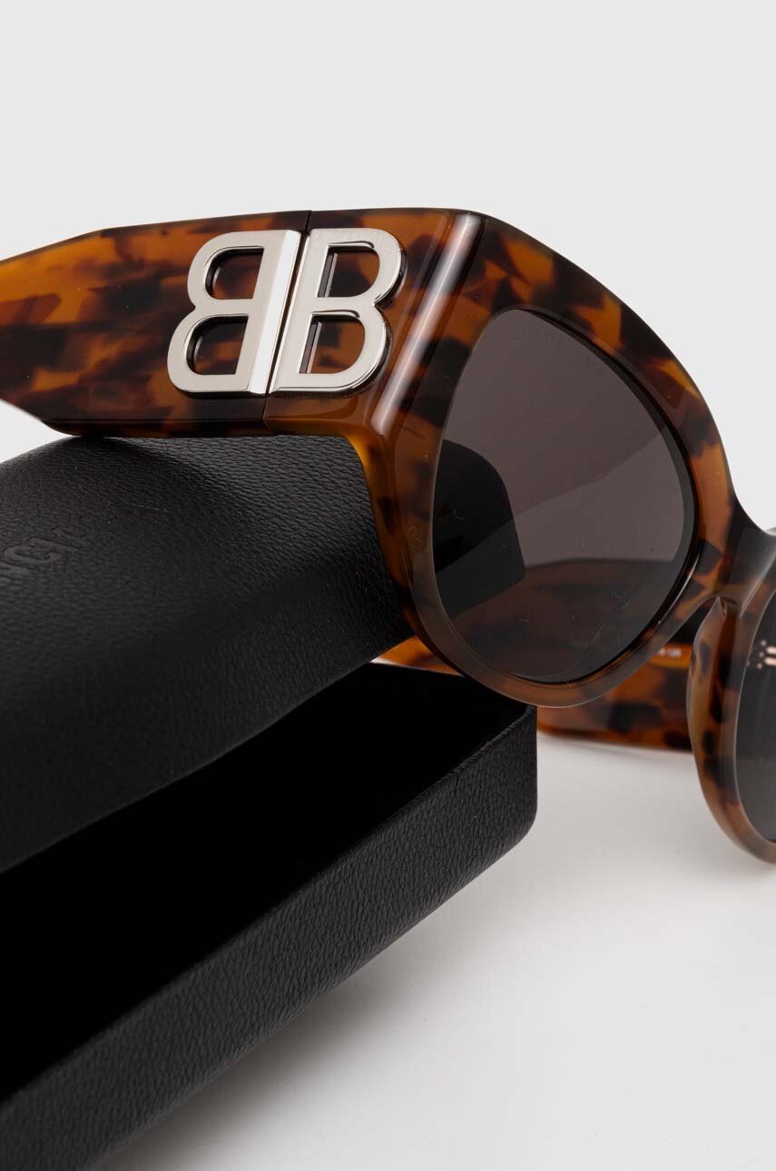 Γυαλιά ηλίου Balenciaga χρώμα: καφέ, BB0322S φωτογραφία