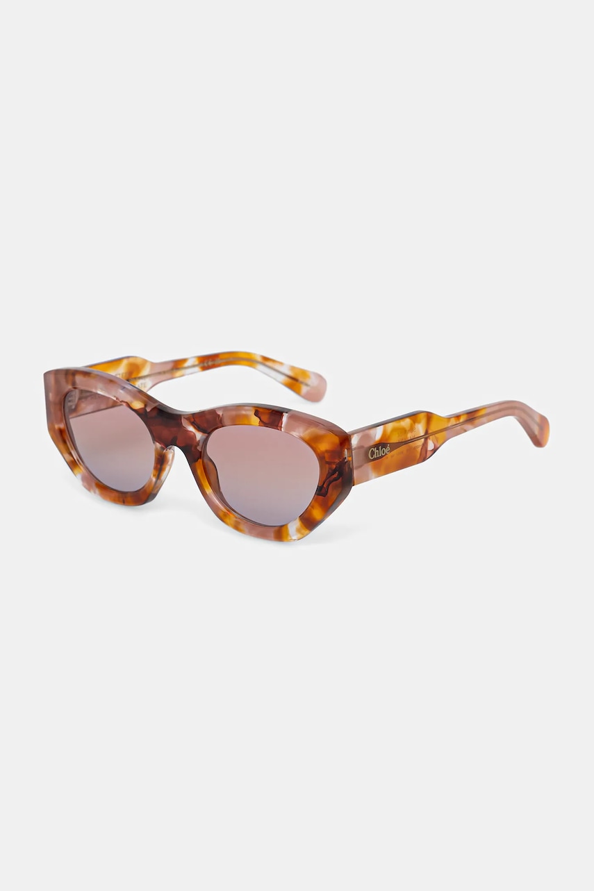 Chloé ochelari de soare culoarea maro, CH0220S