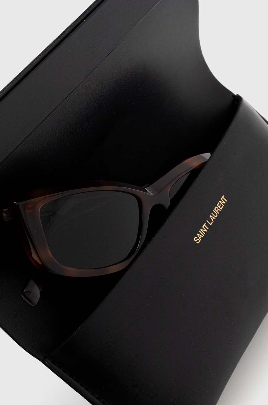 Γυαλιά ηλίου Saint Laurent χρώμα: καφέ, SL 658 φωτογραφία