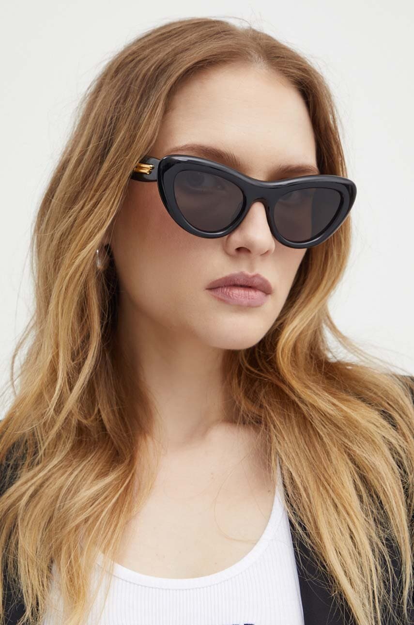 Bottega Veneta ochelari de soare femei, culoarea negru, BV1282S Bottega Veneta ochelari de soare femei, culoarea negru, BV1282S