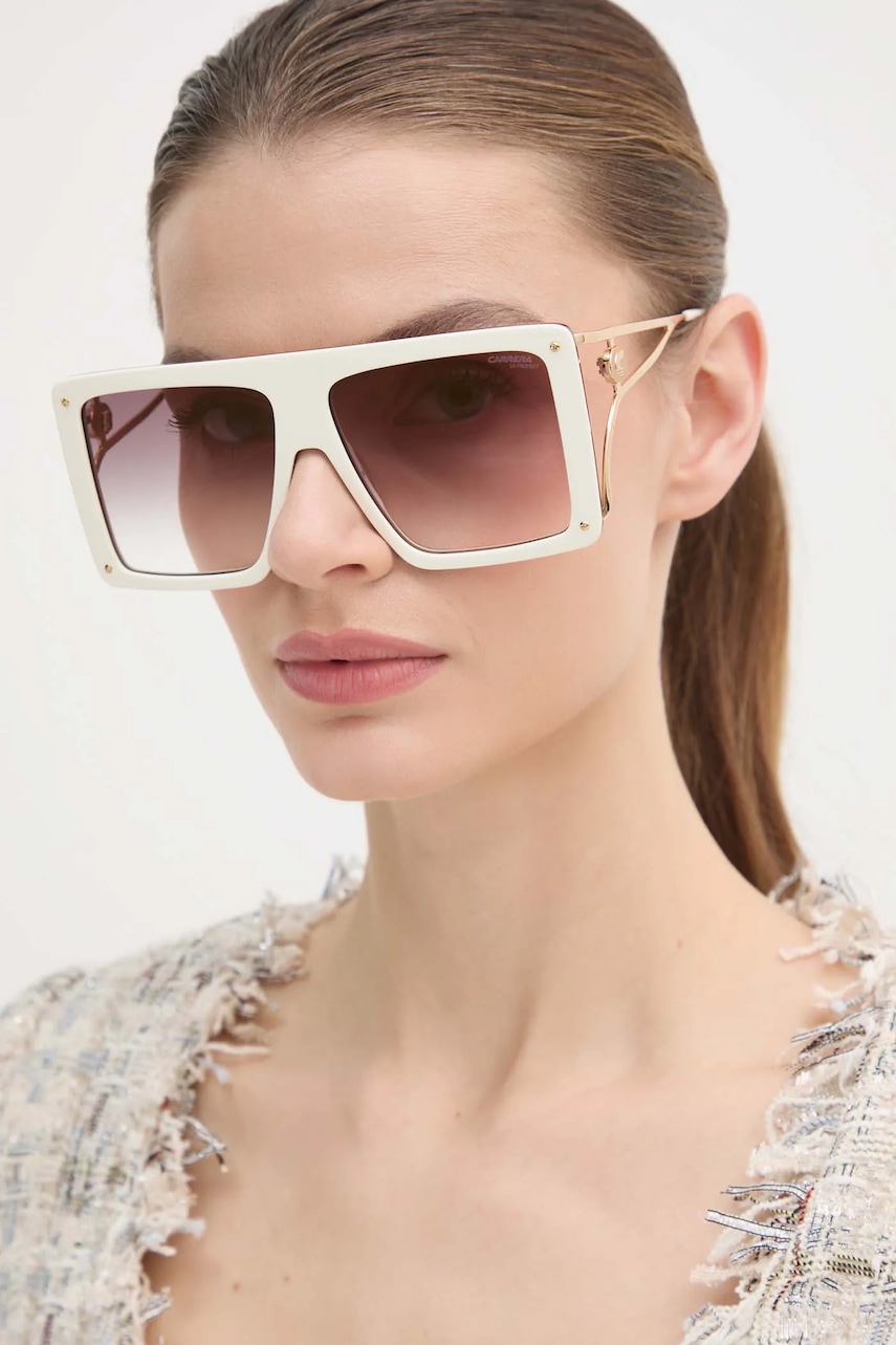 Carrera ochelari de soare femei, culoarea alb, CA UNICA/SE Carrera ochelari de soare femei, culoarea alb, CA UNICA/SE