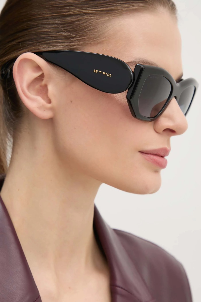 Γυαλιά ηλίου Etro χρώμα: μαύρο, ETROPAISLEY φωτογραφία
