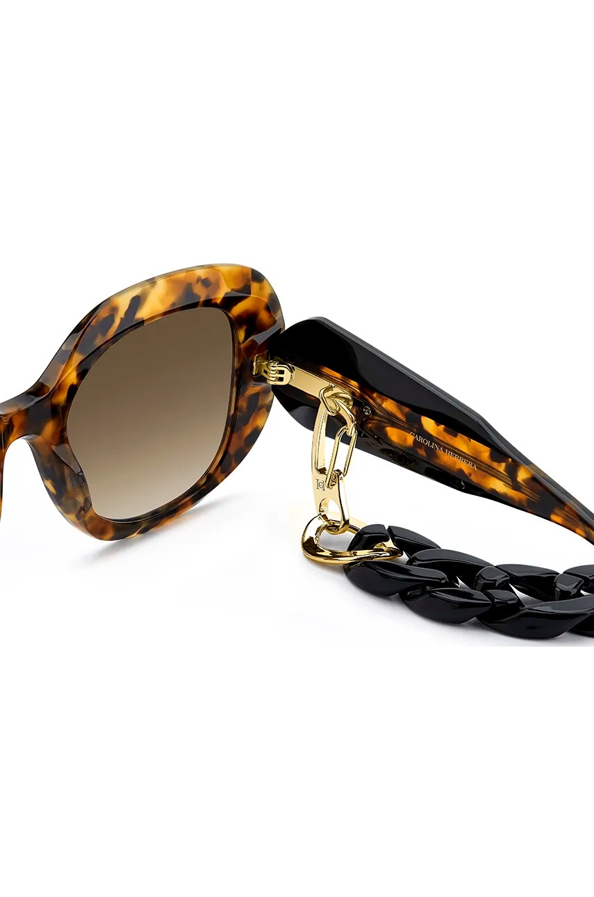 Γυαλιά ηλίου Carolina Herrera χρώμα: καφέ, HER 0254/S φωτογραφία