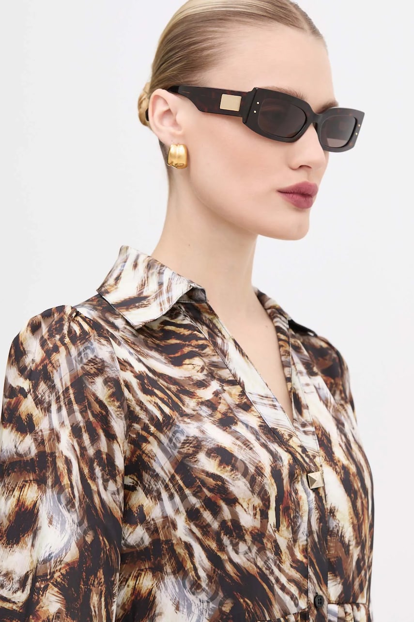 Dolce & Gabbana ochelari de soare femei, culoarea maro, 0DG4479 Dolce & Gabbana ochelari de soare femei, culoarea maro, 0DG4479