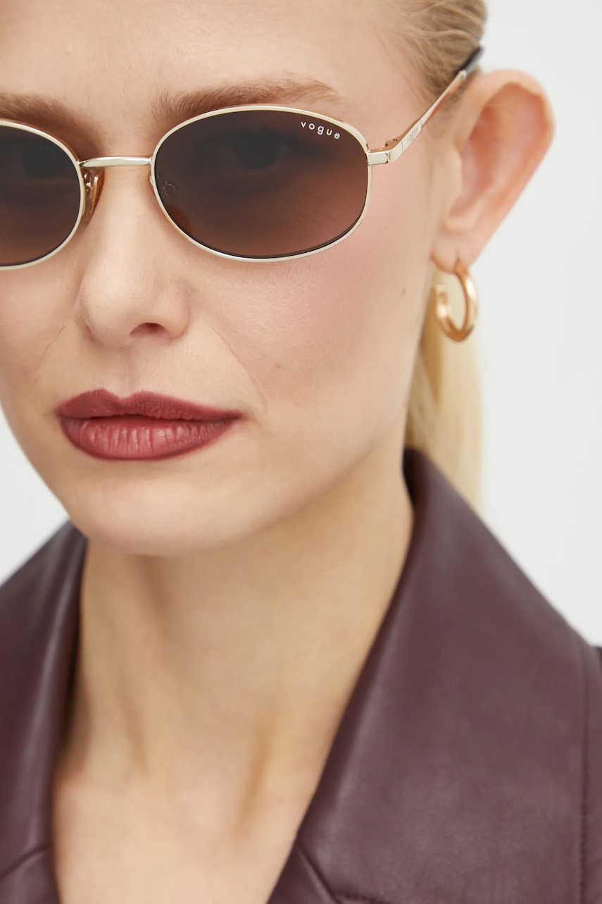 VOGUE ochelari de soare femei, culoarea auriu, 0VO4323S VOGUE ochelari de soare femei, culoarea auriu, 0VO4323S