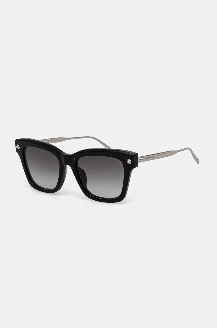 Солнцезащитные очки Alexander McQueen женские цвет чёрный AM0483S Солнцезащитные очки Alexander McQueen женские цвет чёрный AM0483S