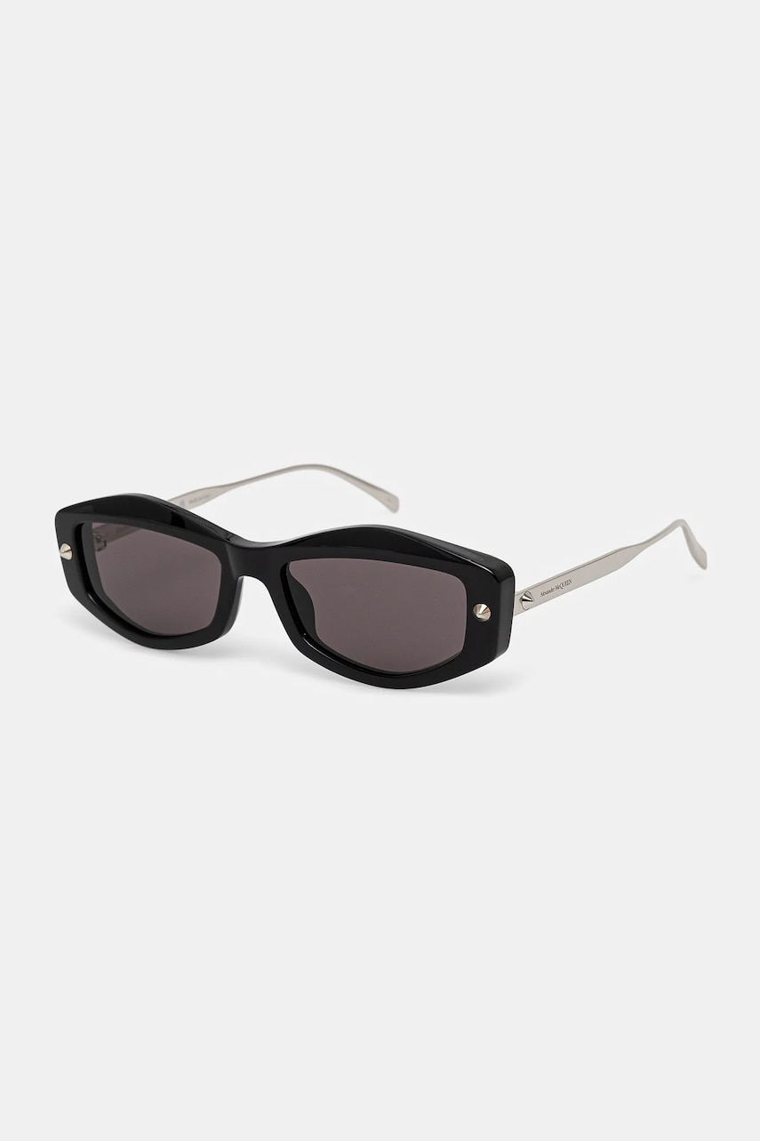 Солнцезащитные очки Alexander McQueen женские цвет чёрный AM0482S Солнцезащитные очки Alexander McQueen женские цвет чёрный AM0482S
