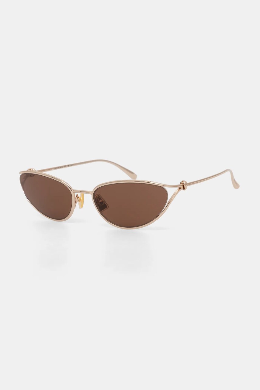Bottega Veneta ochelari de soare femei, culoarea auriu, BV1330S