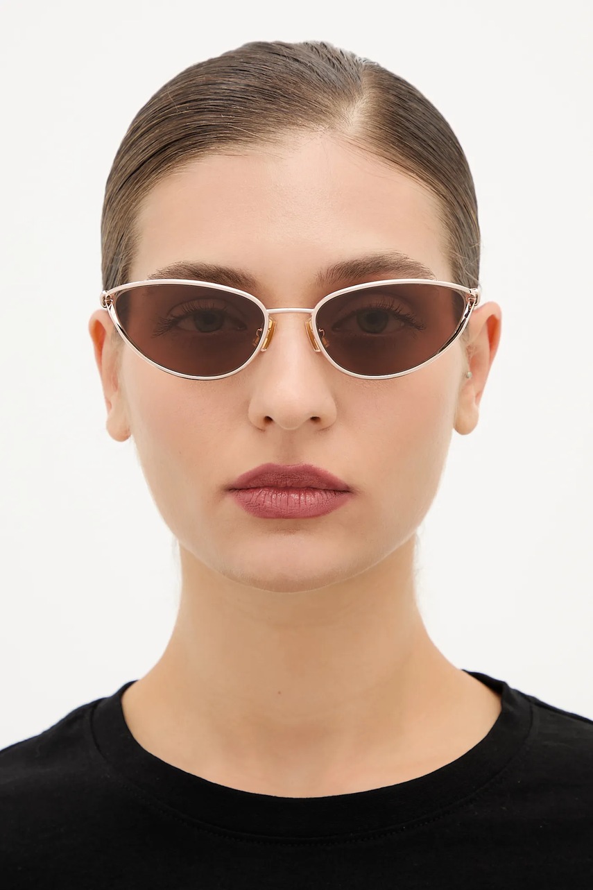 Γυαλιά ηλίου Bottega Veneta χρώμα: χρυσαφί, BV1330S φωτογραφία