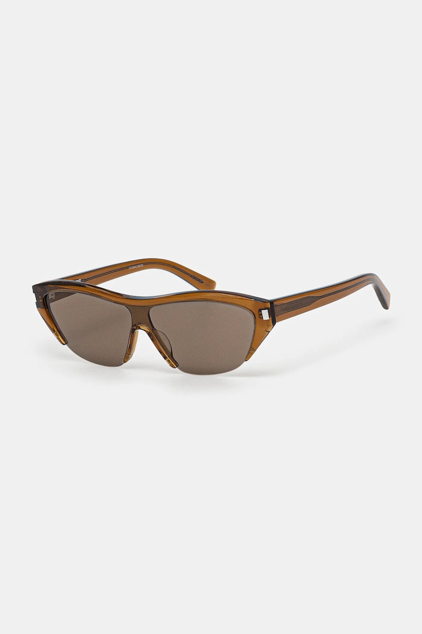 Saint Laurent ochelari de soare femei, culoarea maro, SL 704