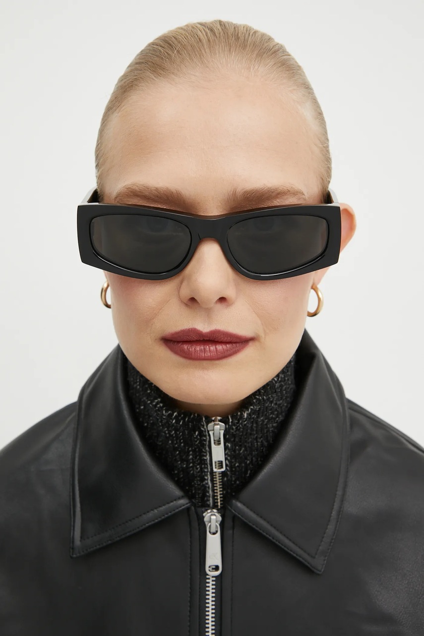 Сонцезахисні окуляри Saint Laurent жіночі колір чорний SL M140 