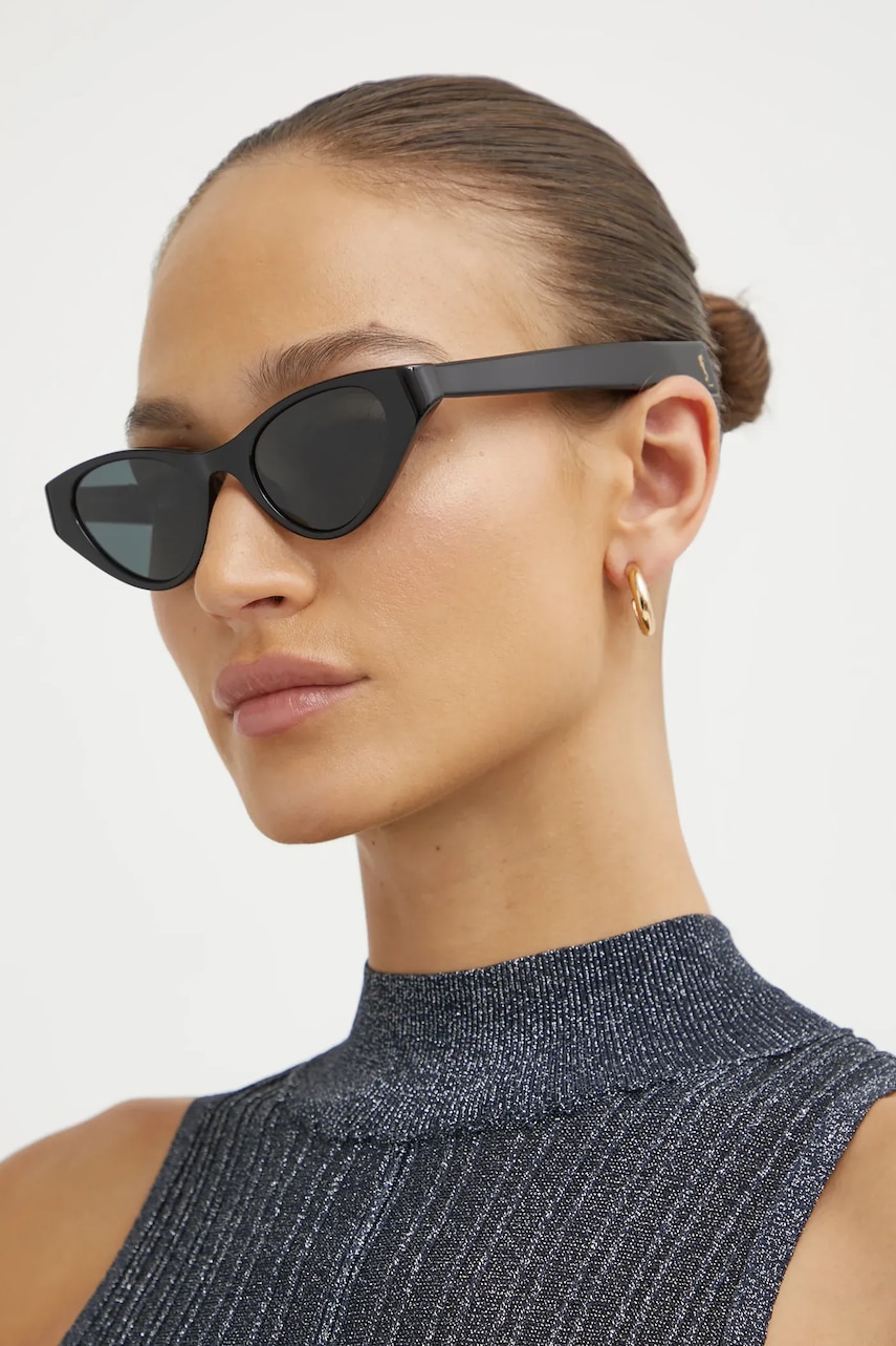 Saint Laurent ochelari de soare femei, culoarea negru, SL M144