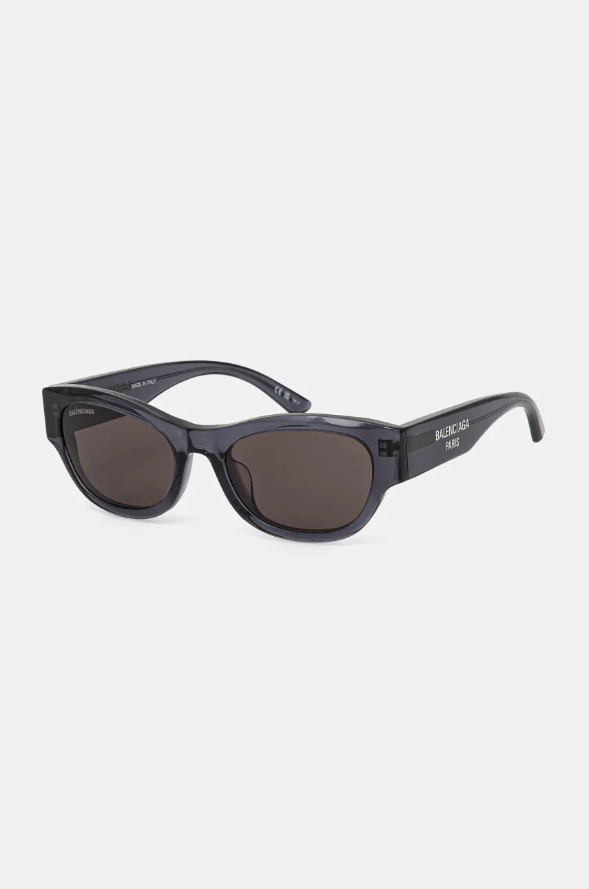 Balenciaga ochelari de soare femei, culoarea gri, BB0389SK Balenciaga ochelari de soare femei, culoarea gri, BB0389SK