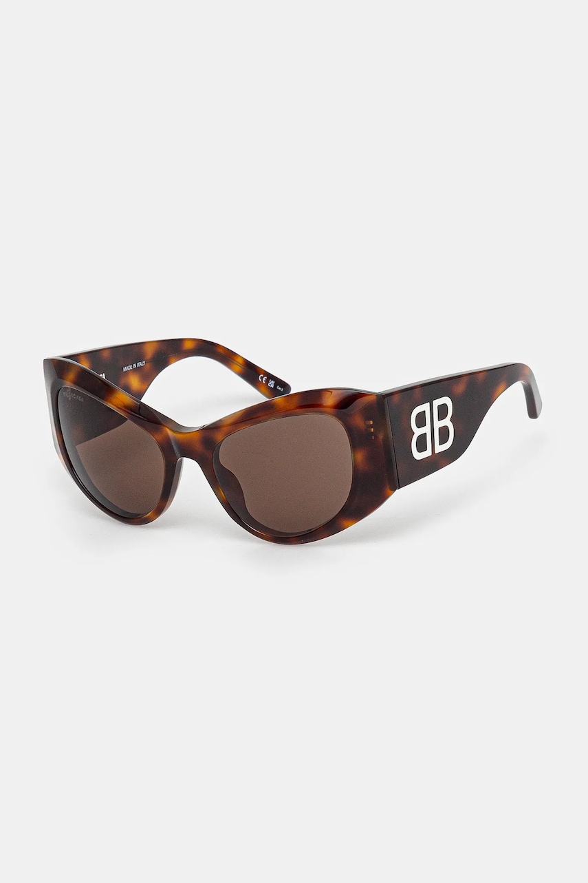 Balenciaga ochelari de soare femei, culoarea portocaliu, BB0393S Balenciaga ochelari de soare femei, culoarea portocaliu, BB0393S