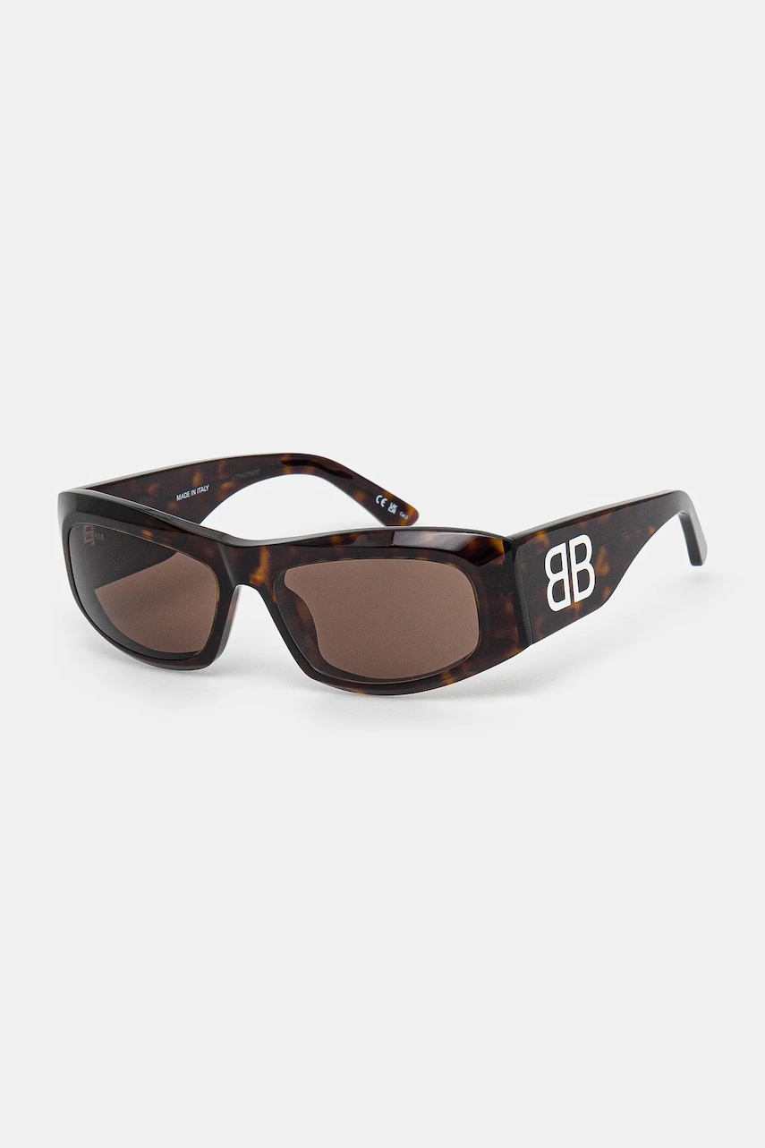 Balenciaga ochelari de soare femei, culoarea portocaliu, BB0395S Balenciaga ochelari de soare femei, culoarea portocaliu, BB0395S