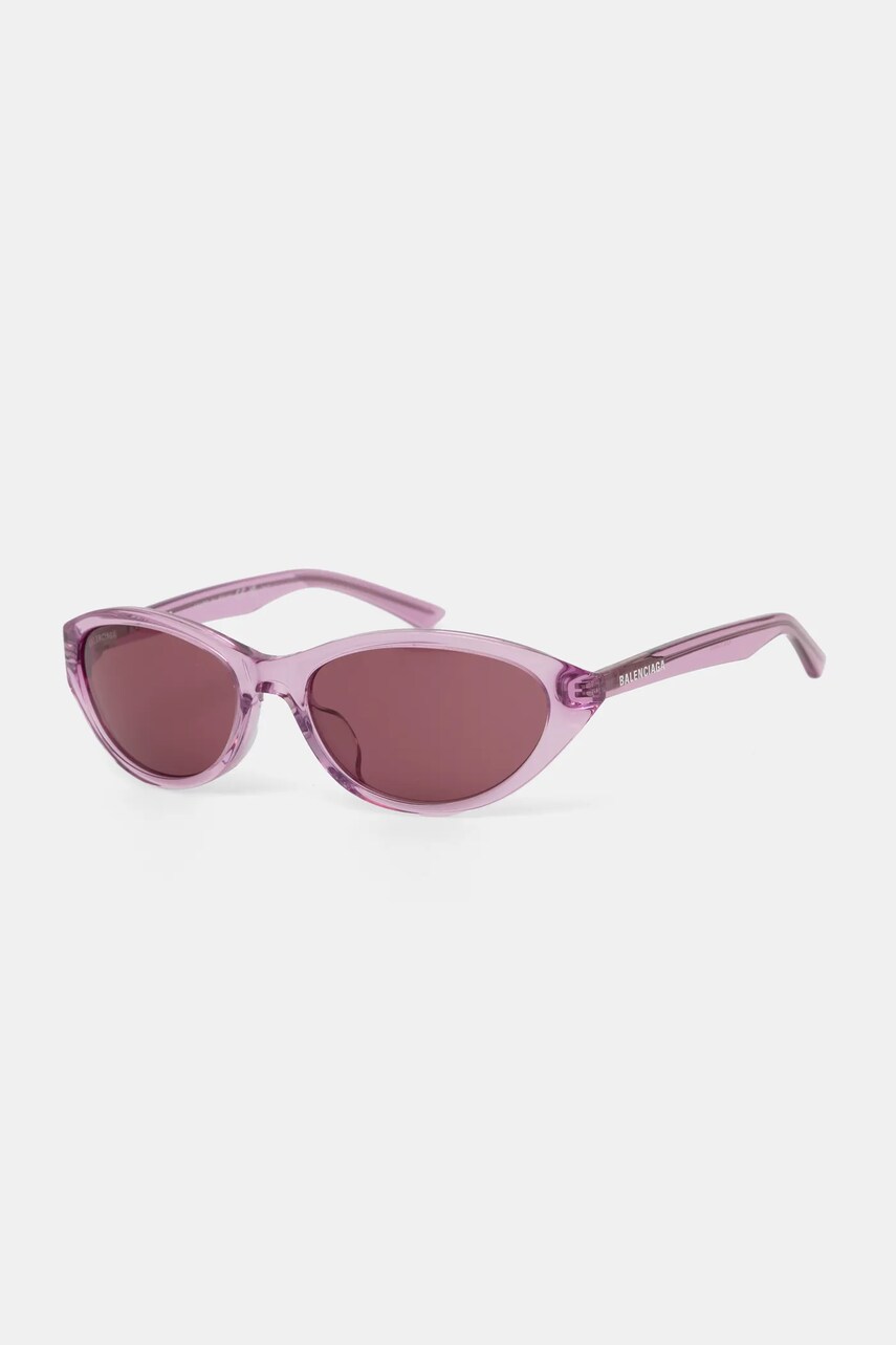 Balenciaga ochelari de soare femei, culoarea roz, BB0404SK