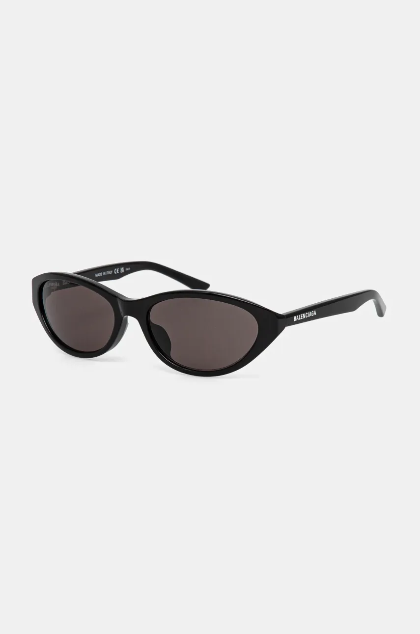 Balenciaga ochelari de soare femei, culoarea negru, BB0404SK