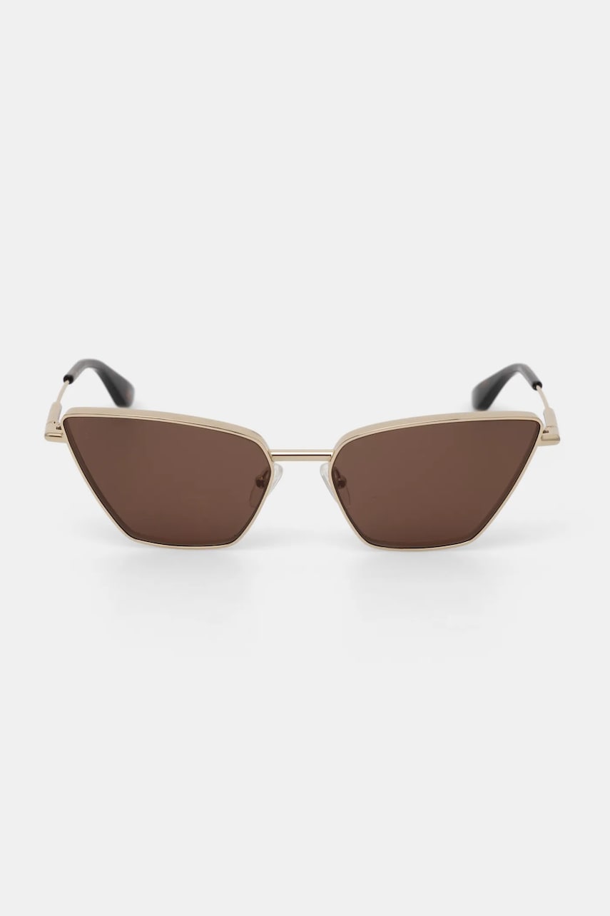 Солнцезащитные очки Alexander McQueen женские цвет золотой AM0501S Солнцезащитные очки Alexander McQueen женские цвет золотой AM0501S