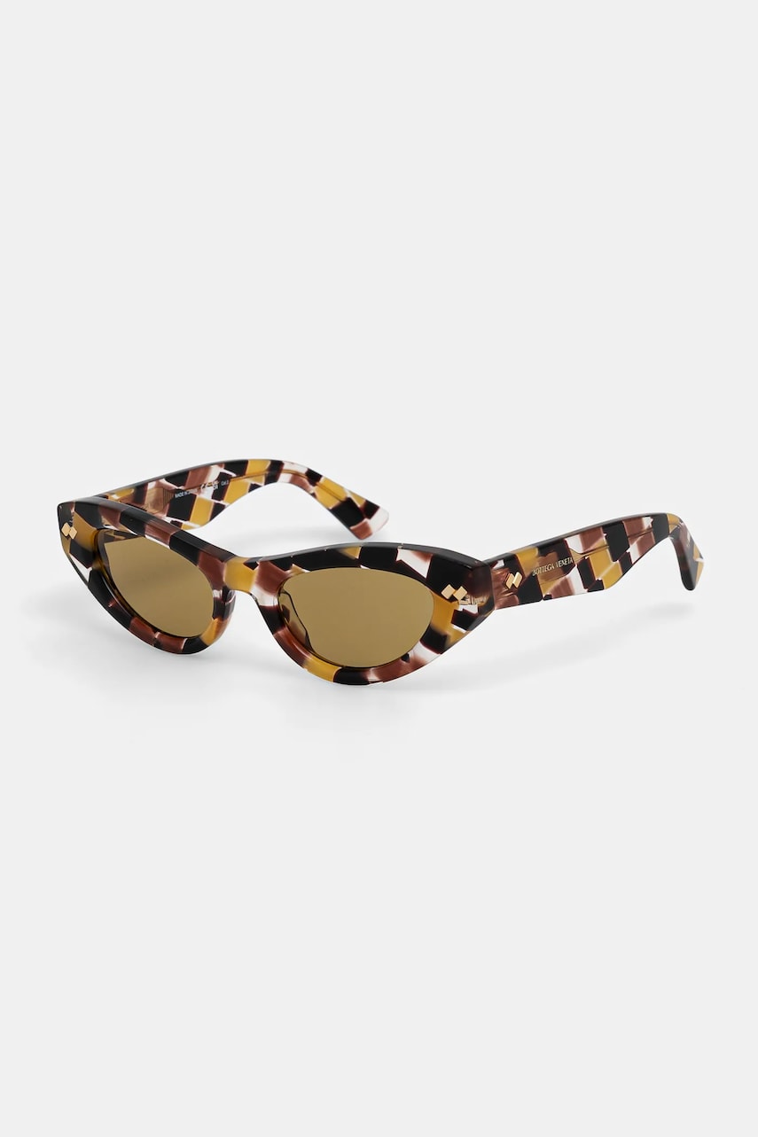 Bottega Veneta ochelari de soare femei, culoarea galben, BV1350S