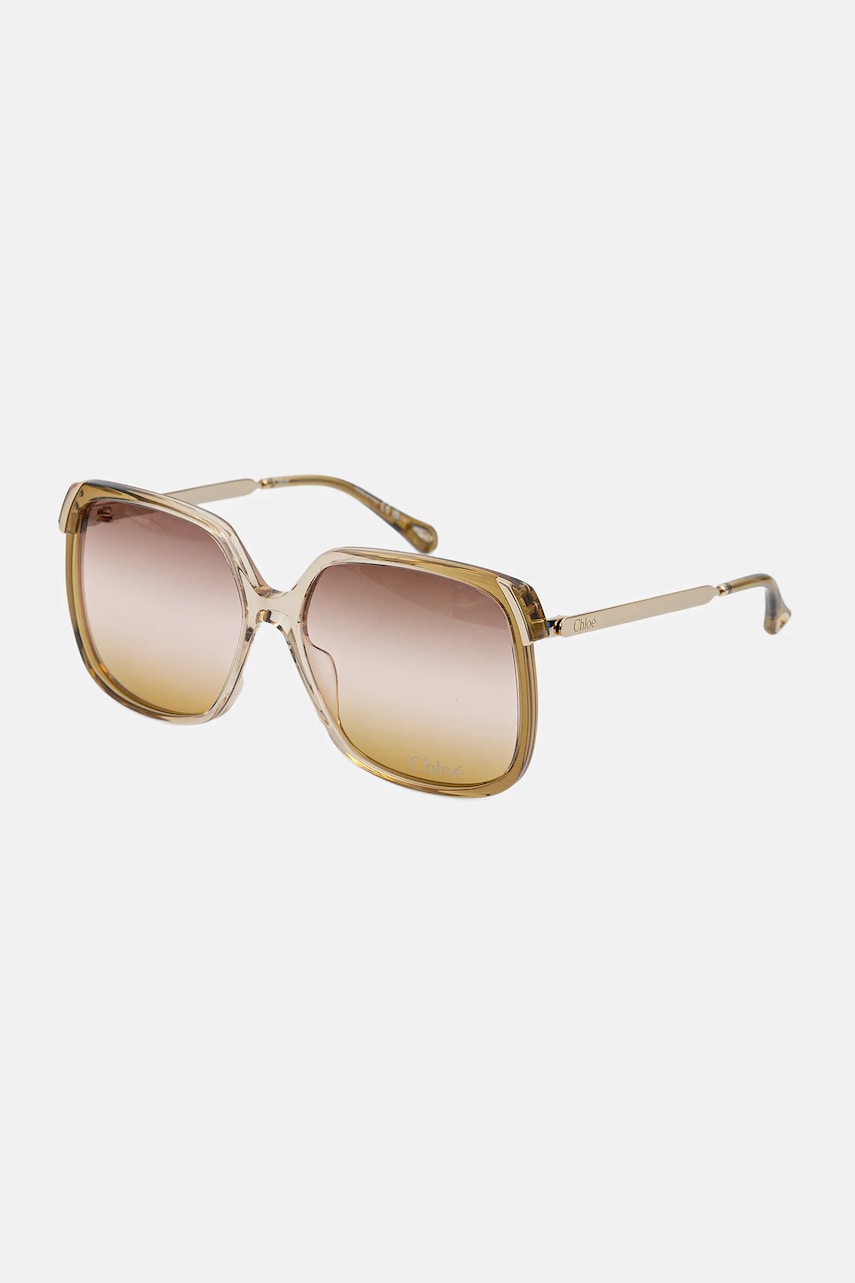 Chloé ochelari de soare culoarea bej, CH0286S