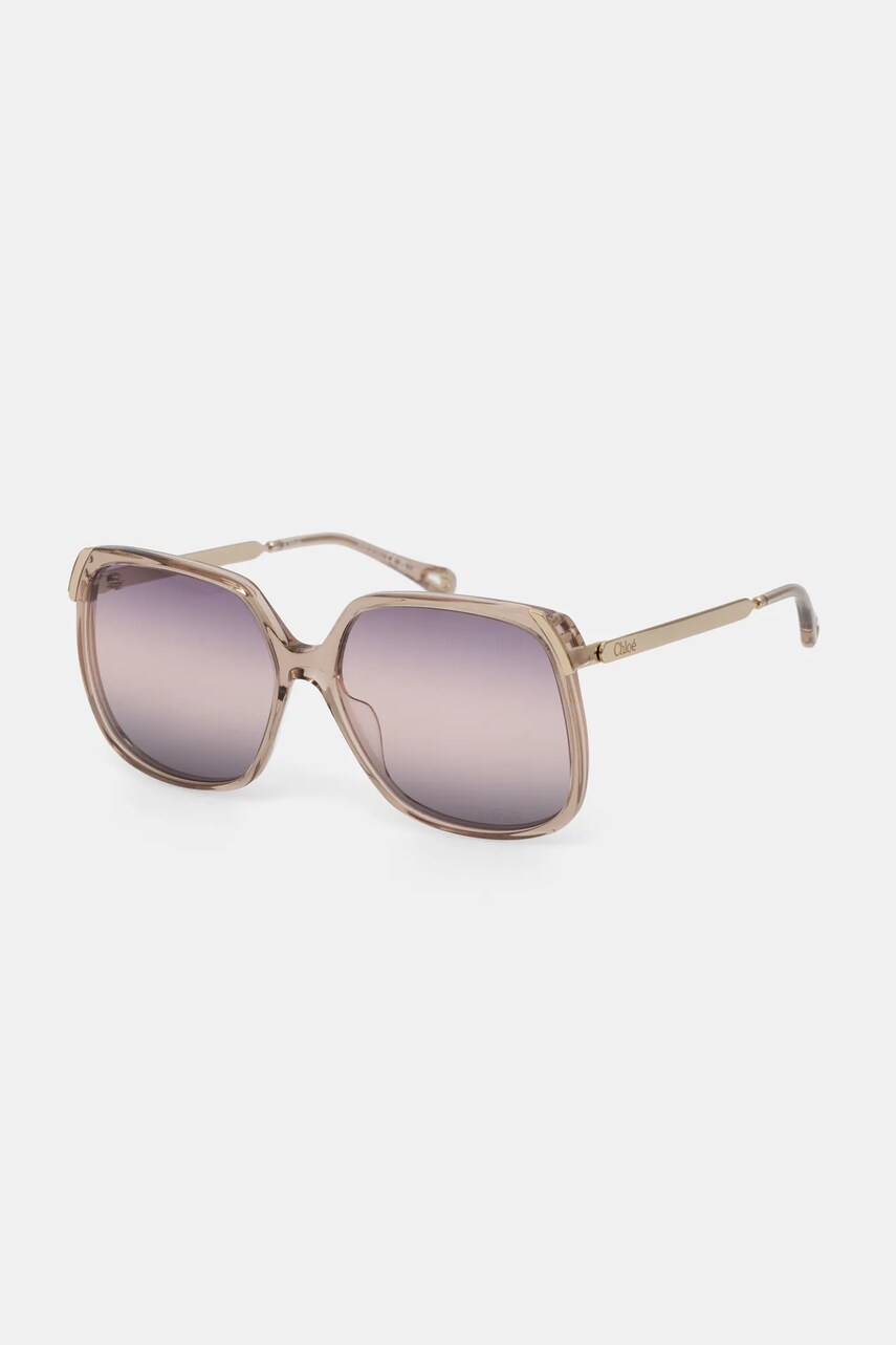 Chloé ochelari de soare femei, culoarea auriu, CH0286S