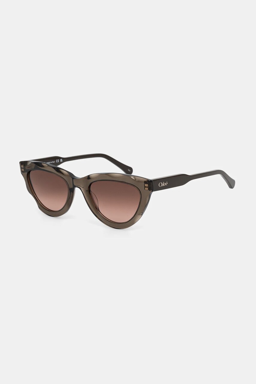 Chloé ochelari de soare femei, culoarea maro, CH0294S