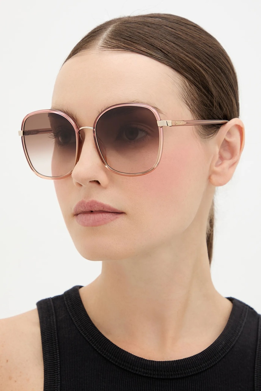 Chloé ochelari de soare culoarea portocaliu, CH0031S
