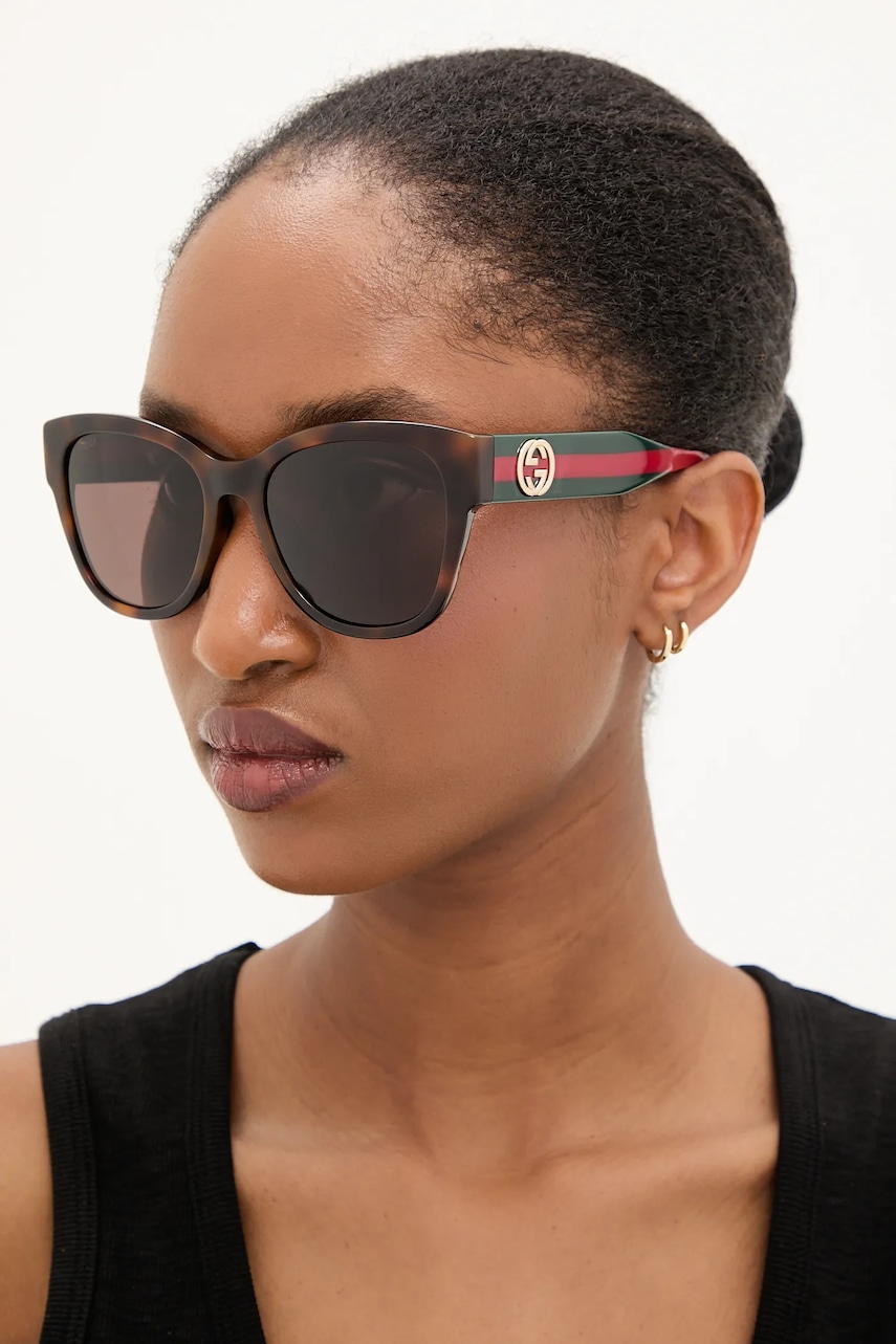 Gucci ochelari de soare femei, culoarea portocaliu, GG1866SK